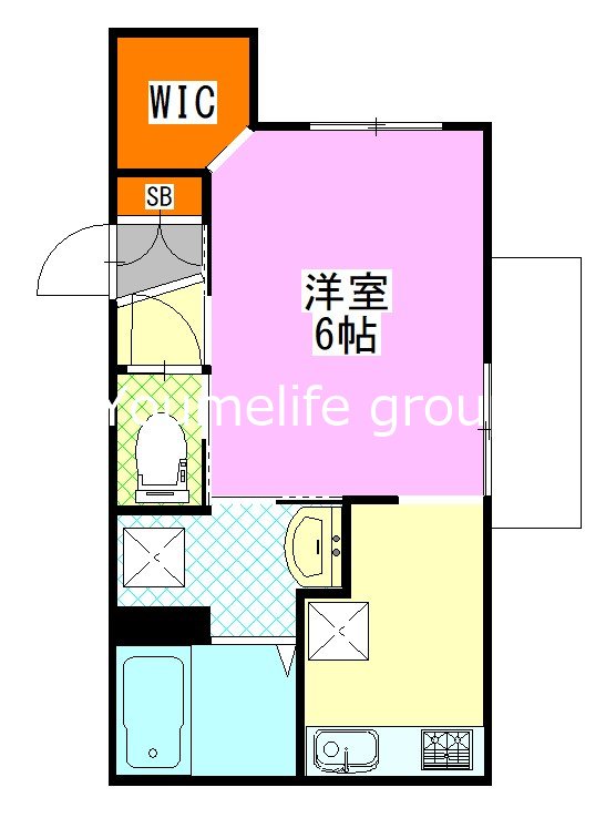 La Gliycine ヤマカ 101号室 間取り