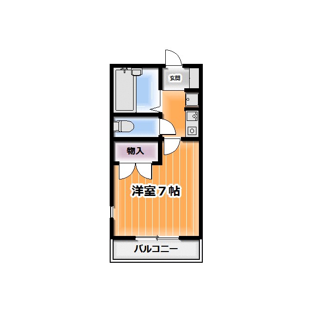 わかばⅣ 103号室 間取り