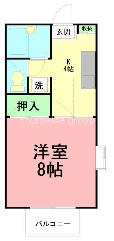 ヴィラK 201号室 間取り