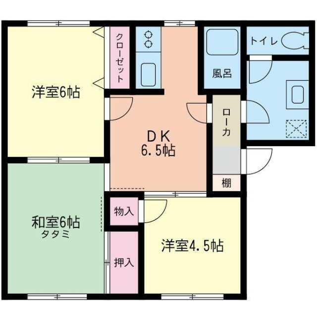フレグランスＦ 203号室 間取り