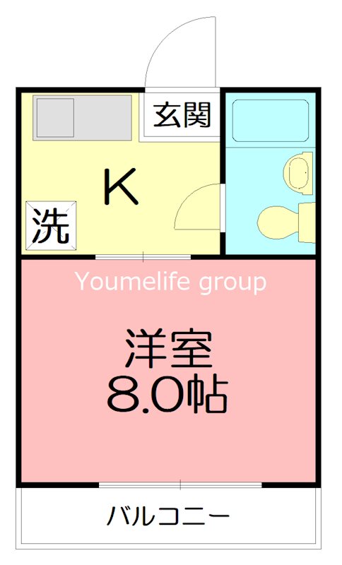 コーポ愛名Ｂ 306号室 間取り