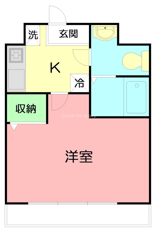 ライラック 204号室 間取り