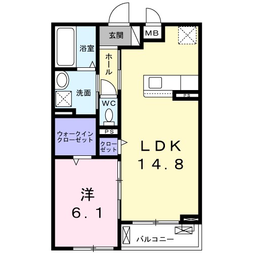 レ　セイバリー 304号室 間取り