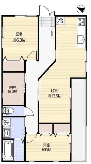 横浜市泉区下和泉３丁目住宅 ２F号室 間取り
