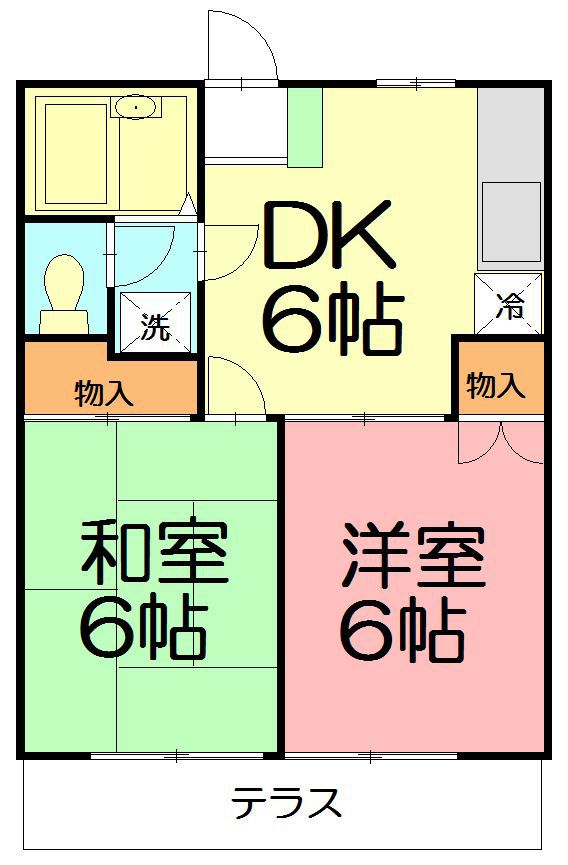 サンフラワーＳ 201号室 間取り