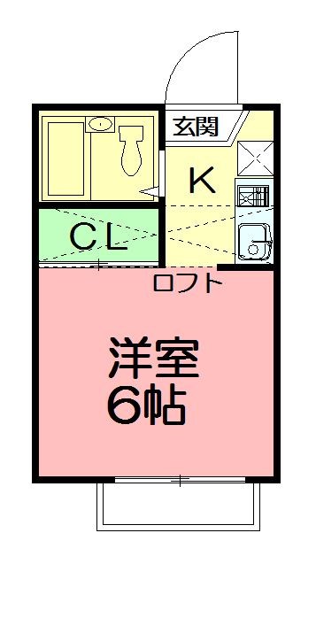 カーサ鵠沼 105号室 間取り