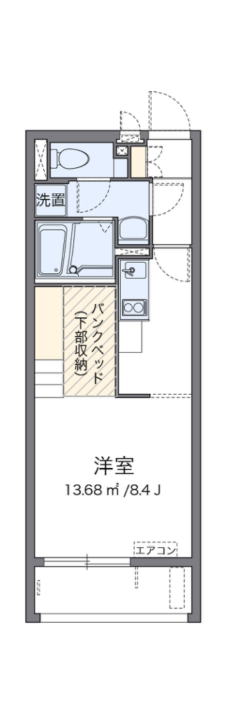 ミランダサンシャインⅡ 202号室 間取り