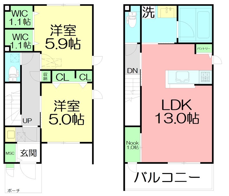 （仮称）杉久保南1丁目メゾン 105号室 間取り