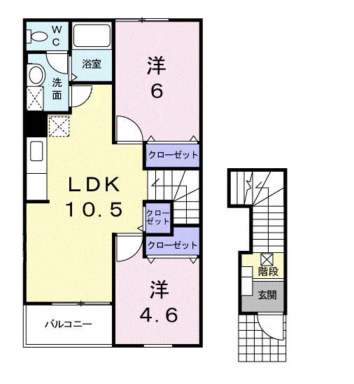 セレーノ 202号室 間取り