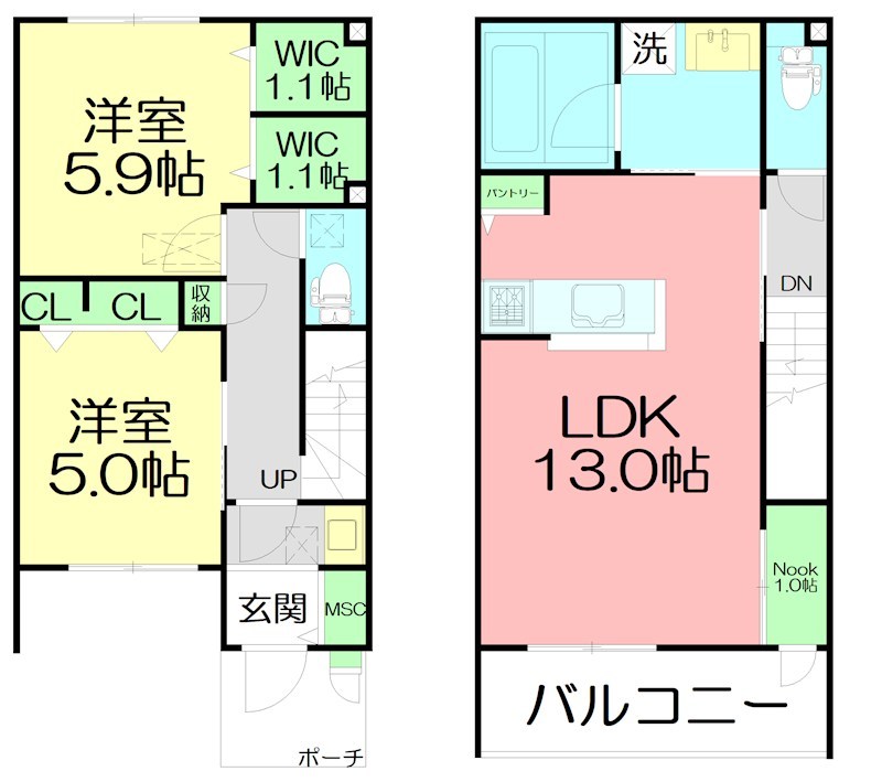（仮称）杉久保南1丁目メゾン 104号室 間取り
