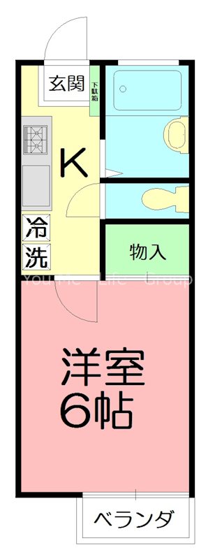 ヴィラコスモス  103号室 間取り