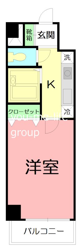 アステール湘南 402号室 間取り