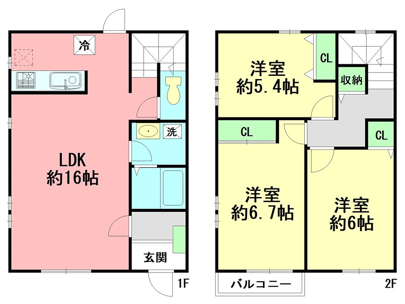 コンフォートヒルズＡ  1号室 間取り