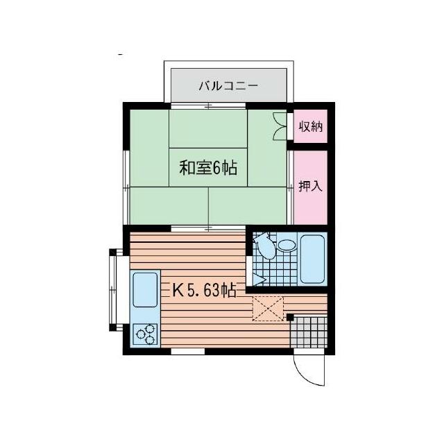 メゾン湘南片瀬 202号室 間取り