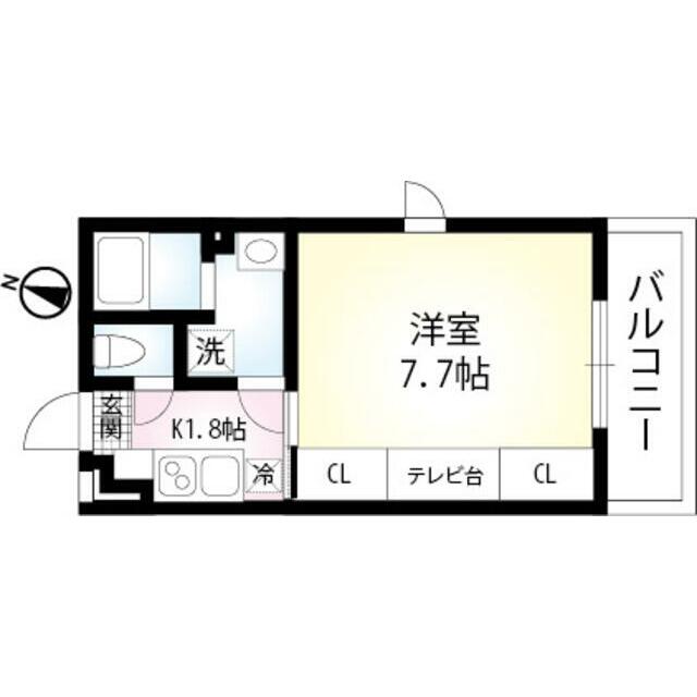 Ｌａ　Ｐｌａｇｅ　稲村ガ崎 202号室 間取り