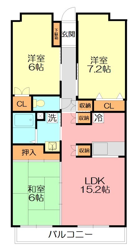 Ｎ－ｆｌａｔｓ藤沢善行Ａ棟 1107号室 間取り