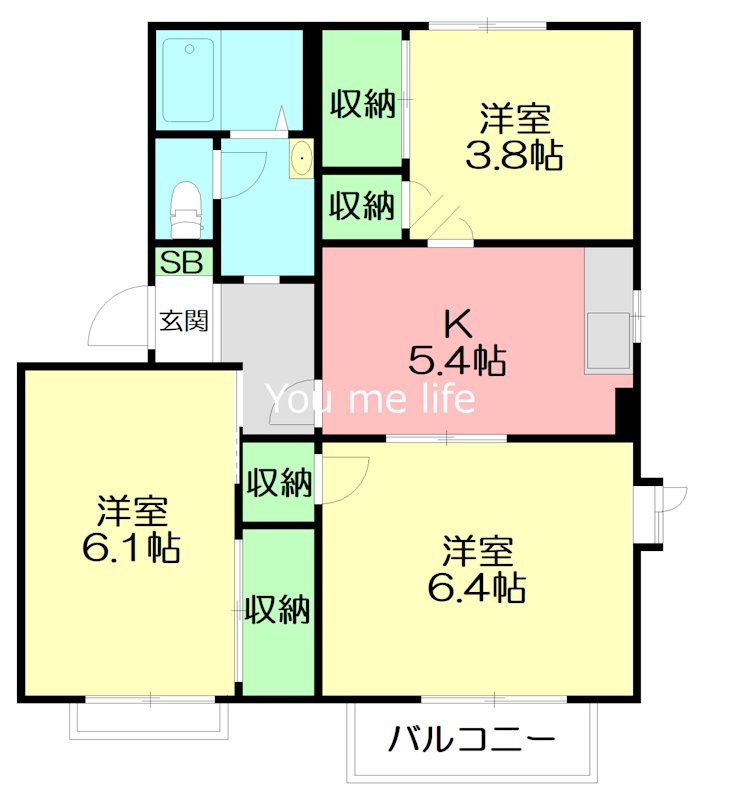 グリーンヒル鎌倉 201号室 間取り
