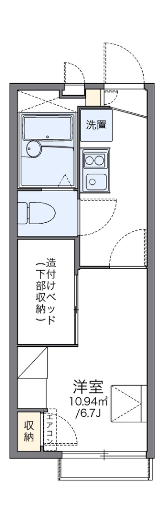 レオパレスＢＥＬＬ　ＮＩＣＥ 204号室 間取り