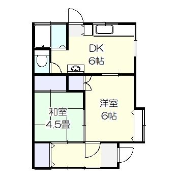 桂木荘 101号室 間取り