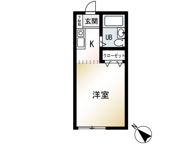 フレックスⅡ  203号室 間取り