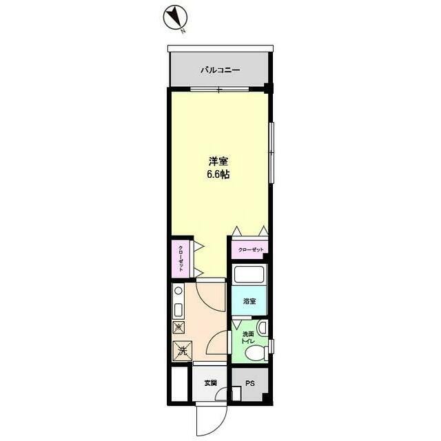 ミラドール 307号室 間取り