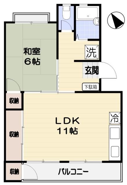 アベニュー原宿 104号室 間取り