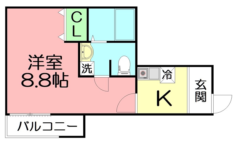 ドミール渋谷 204号室 間取り
