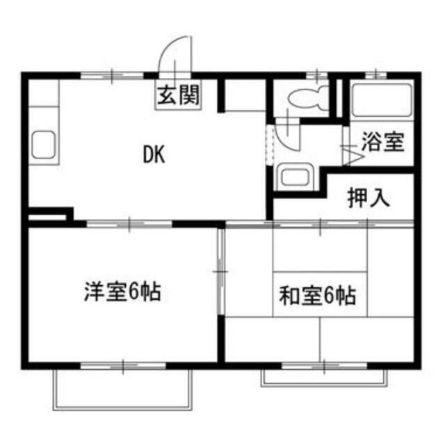 ジュネスシャトー 202号室 間取り