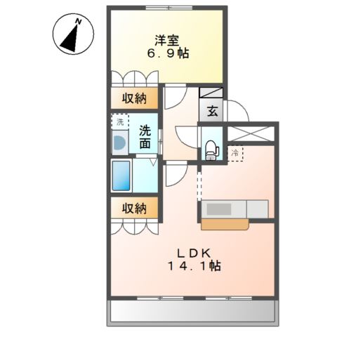 グリーンサイドビラ 間取り