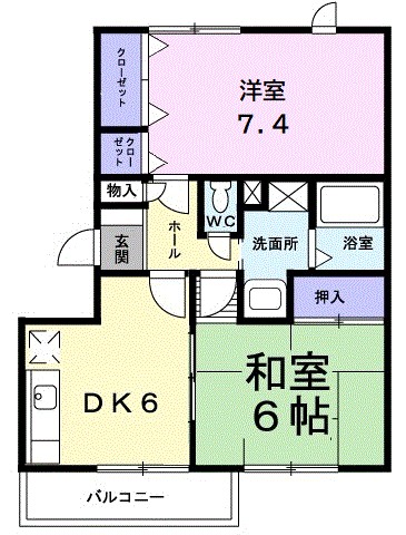 ロイヤルコート湘南 303号室 間取り