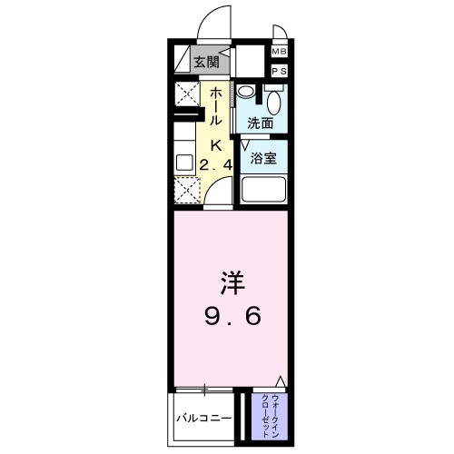 ポンドサイドＫ 303号室 間取り