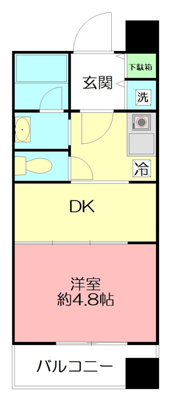 シャンテいせはら 604号室 間取り