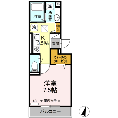 ポゥローニア湘南 103号室 間取り
