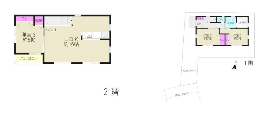 関口戸建て　Ｂ 間取り