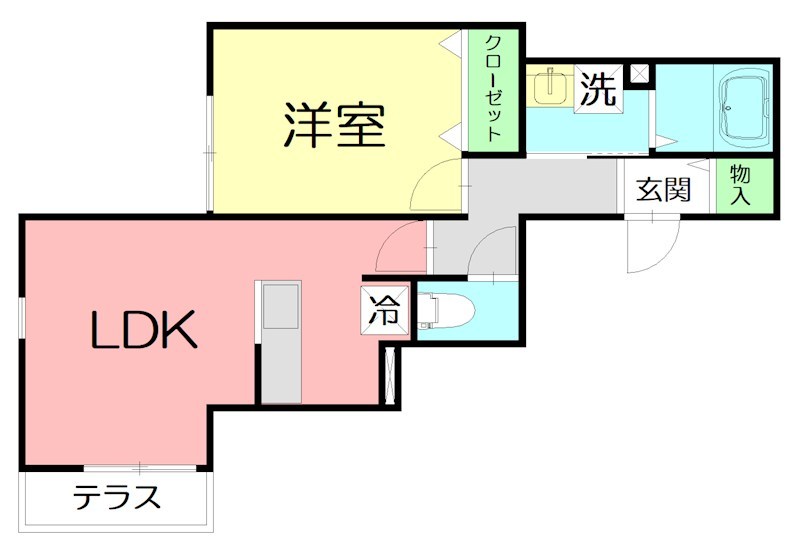grandlief 102号室 間取り