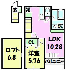 HILL SIDE マルシ2（ヒルサイドマルシ） 203号室 間取り