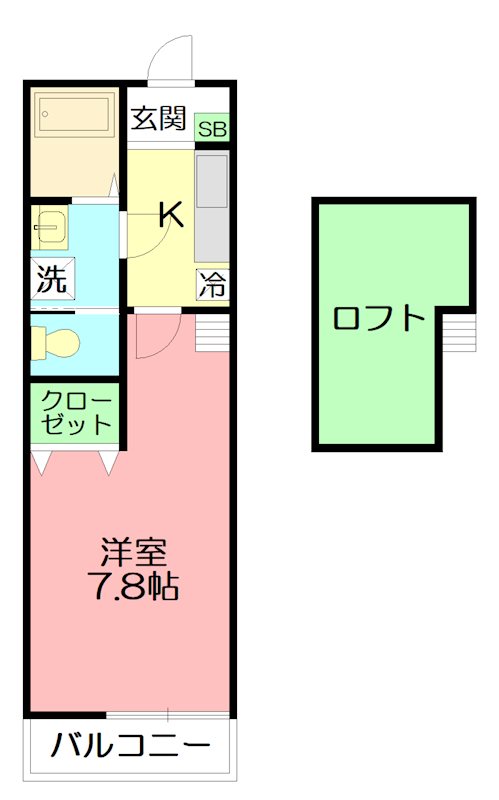 ヴィラ　ブラージュ 204号室 間取り