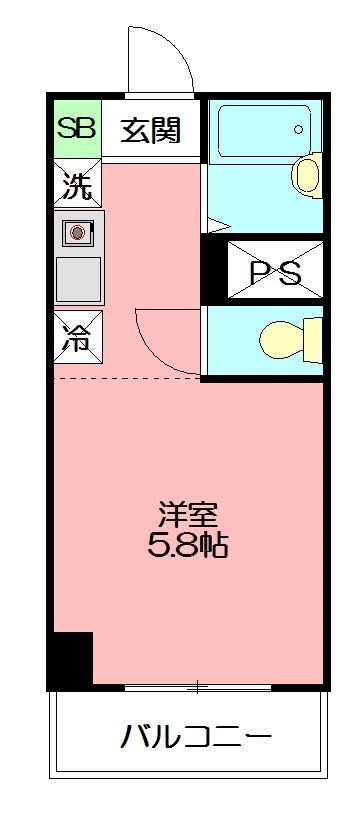 ベルハイム東戸塚  201号室 間取り