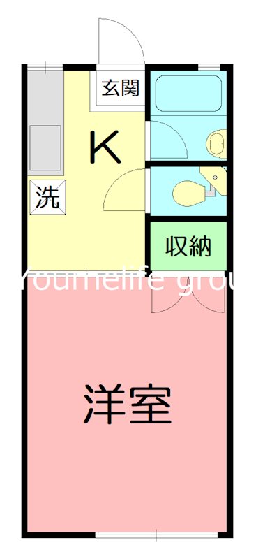 コーポコジマＢ棟 106号室 間取り