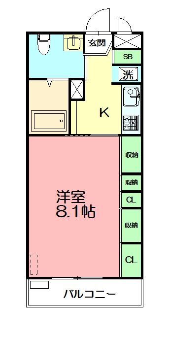 リブリ・アクシオン 204号室 間取り