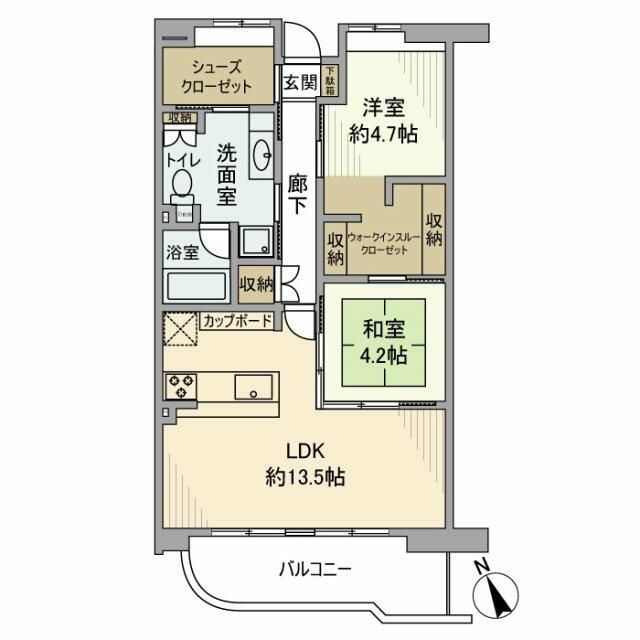 ブライトヒルズ本厚木 403号室 間取り