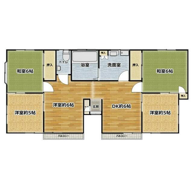 コーポKY 201号室 間取り