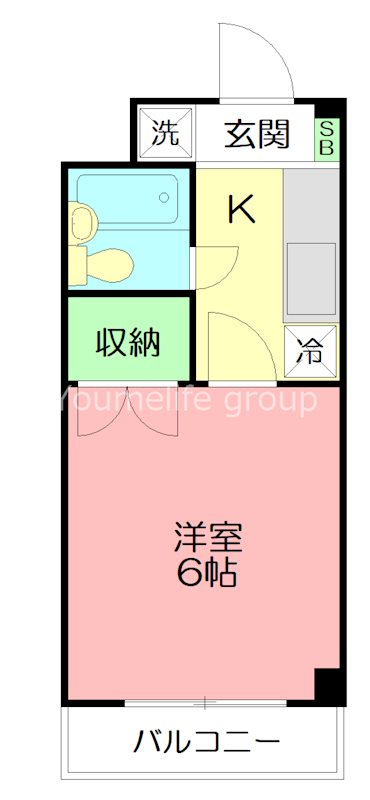 グリーンハイム片岡 306号室 間取り
