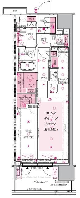 エクセレントシティ本厚木駅前 1415号室 間取り