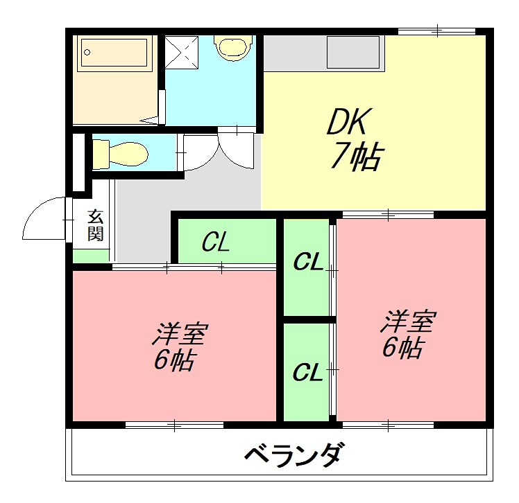 ベルウッド芳栄マンション 301号室 間取り