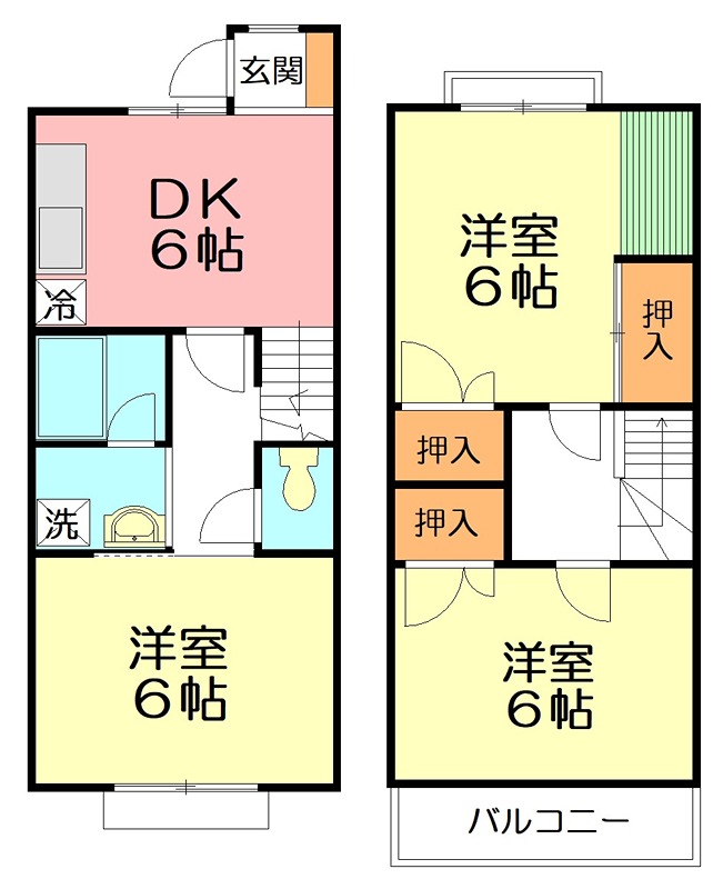 メゾン飯島 107号室 間取り