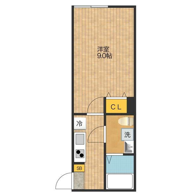 アドヴァンスＴＴ１号館 303号室 間取り