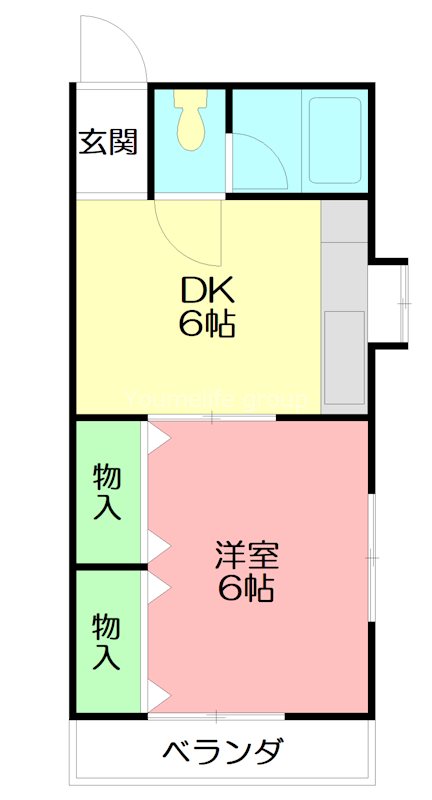 第3湘南ハイツ 201号室 間取り
