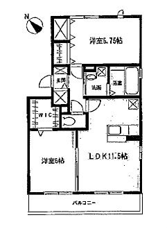 ベルジュ湘南 301号室 間取り