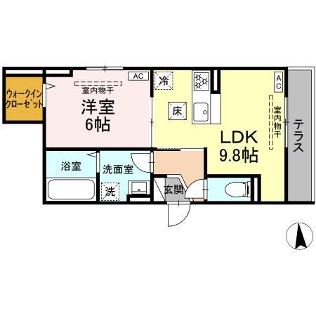 コグワルツ 103号室 間取り